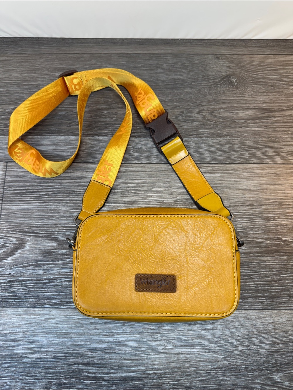 Wrangler Yellow Crossbody camera bag